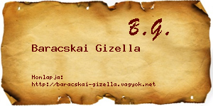 Baracskai Gizella névjegykártya